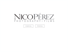 Tablet Screenshot of nicolasperezphotography.com